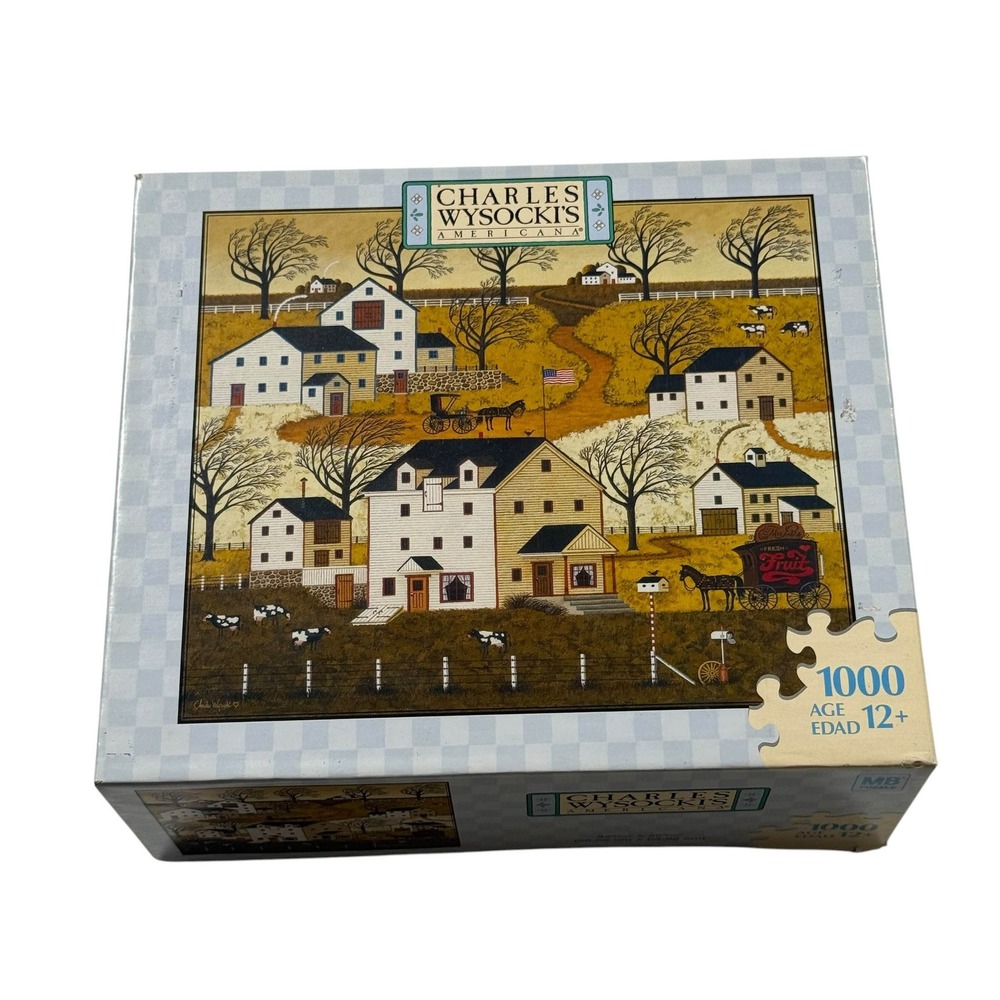 Charles Wysocki The Winds 1000 Piece Jigsaw Puzzle Milton Bradley Rare Complete